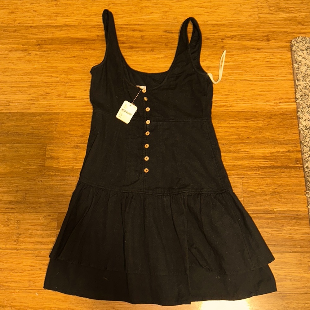 Free People Black Sleeveless Dress
